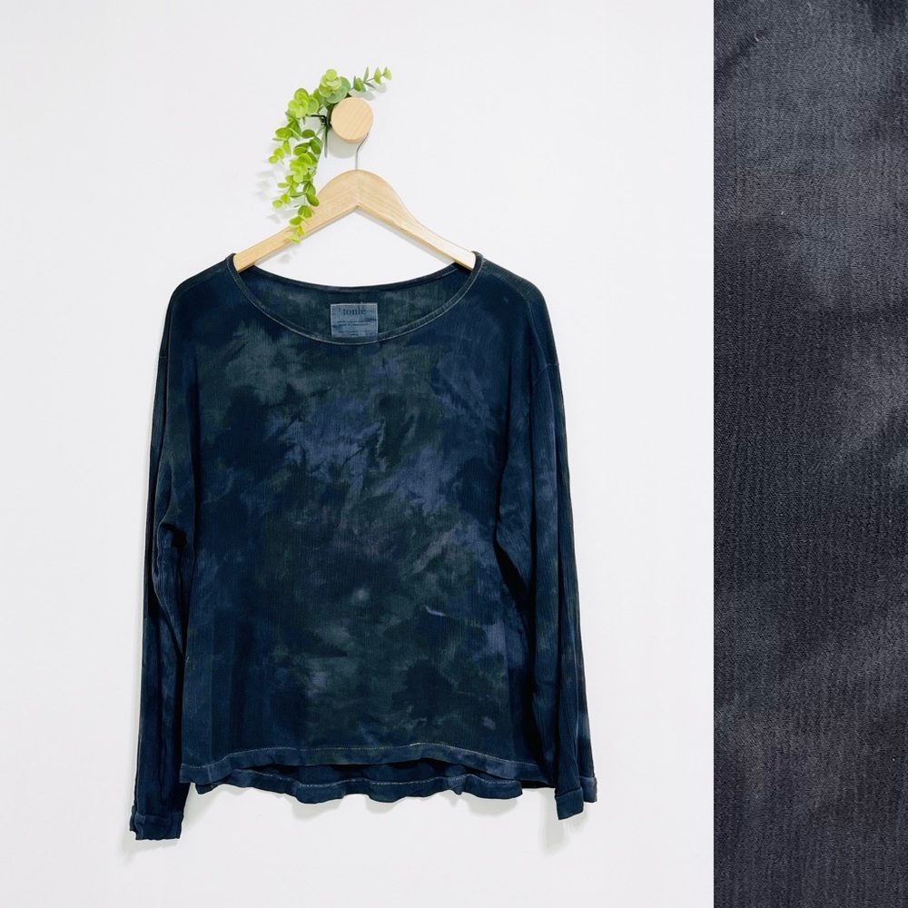 Tonlé Gray Acid Wash Long Sleeve Tank